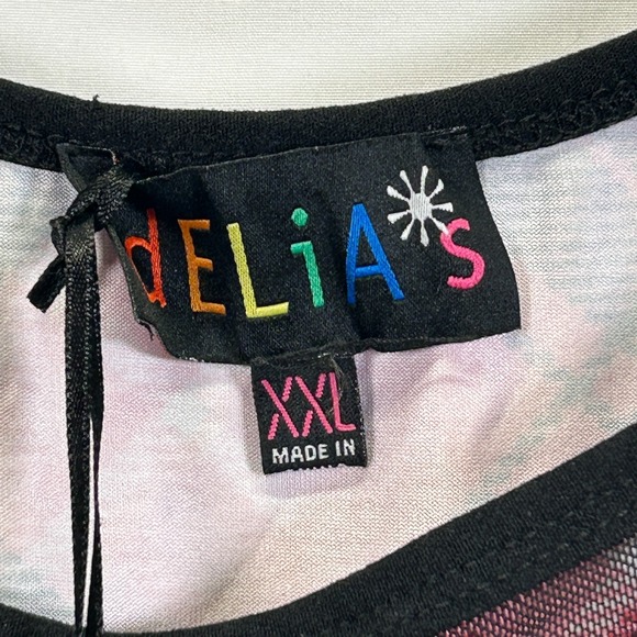 Delia*s Dolls Kill Dress Y2K 90s Skater Grunge Short Sheer Babydoll New Tags XXL - Picture 10 of 16